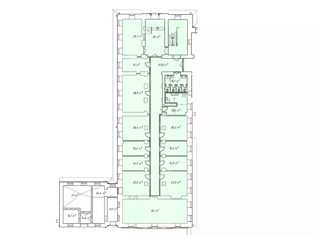 Офис в Санкт-Петербург просп. Обуховской обороны, 110Б (447 м) - Фото 2