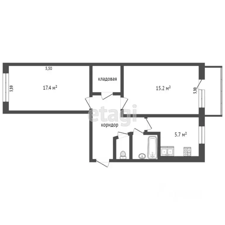 2-к кв. Камчатский край, Петропавловск-Камчатский Петропавловское ш., ... - Фото 2