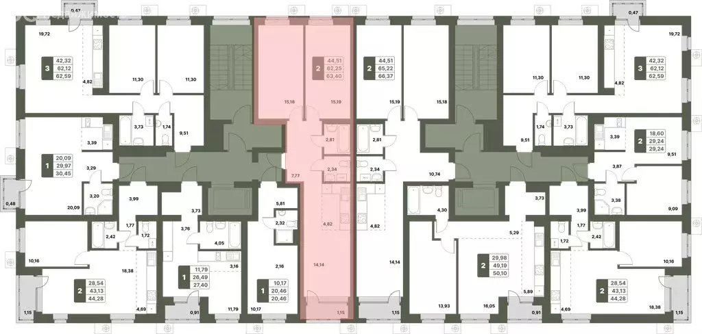 2-комнатная квартира: Уфимский район, село Миловка (63.4 м) - Фото 1