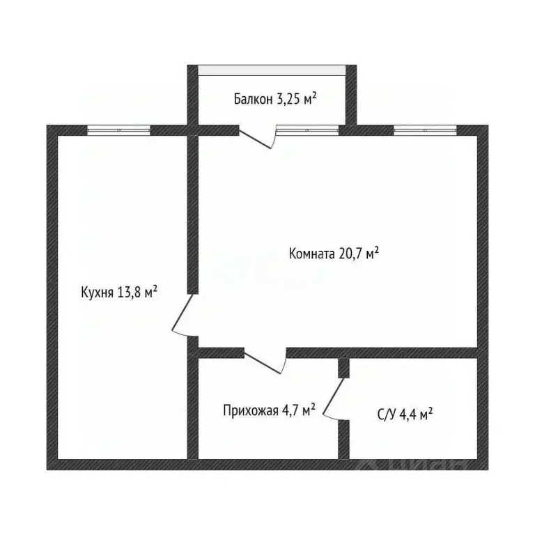 1-к кв. Краснодарский край, Геленджик ул. Грибоедова, 60 (44.5 м) - Фото 1