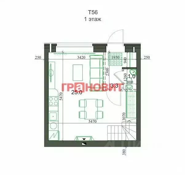 2-к кв. Новосибирская область, Новосибирский район, Мичуринский ... - Фото 1