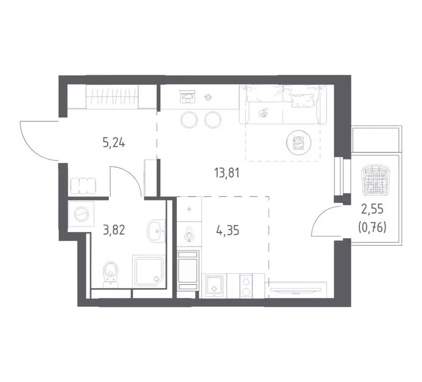 Студия Московская область, Красногорск городской округ, Путилково пгт ... - Фото 1