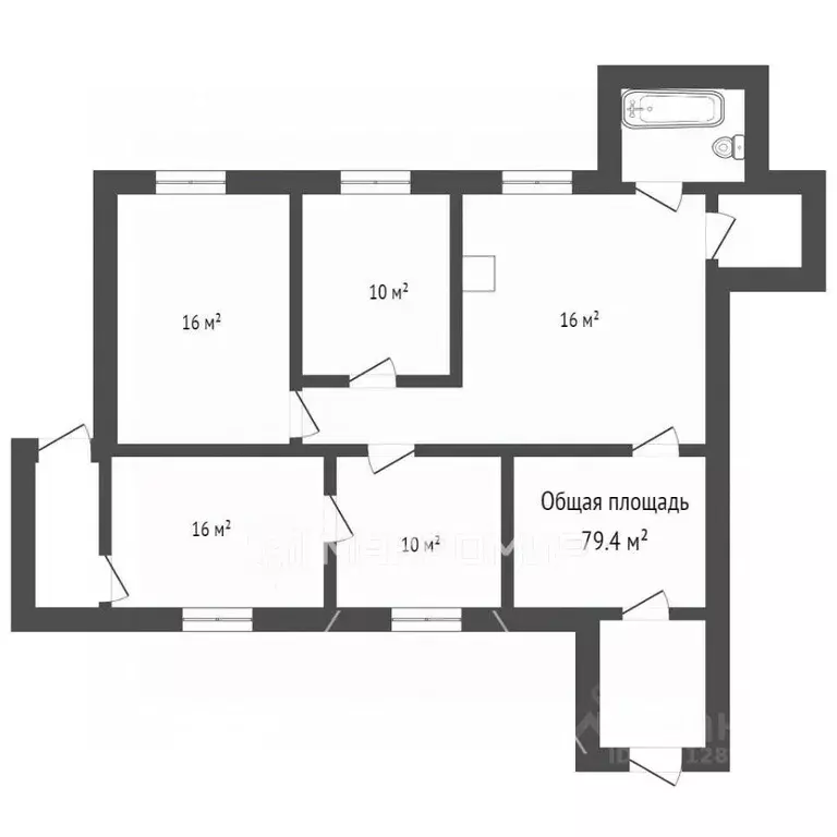 Дом в Брянская область, Брянск ул. Крапивницкого, 23 (79 м) - Фото 1