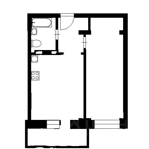 2-к кв. Новосибирская область, Новосибирск ул. Залесского, 8/1 (48.0 ... - Фото 2