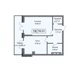 1-к кв. Дагестан, Каспийск ул. М. Халилова, 1А (59.23 м) - Фото 0