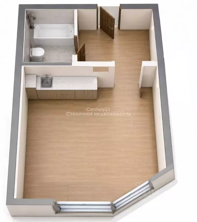 Квартира, студия, 28.1 м - Фото 2