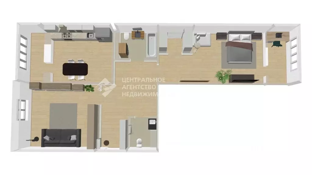 2-к кв. Рязанская область, Рязань ул. Бирюзова, 3А (73.5 м) - Фото 2