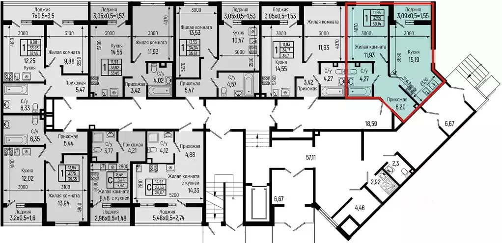 1-к кв. Краснодарский край, Туапсинский муниципальный округ, с. Небуг ... - Фото 2