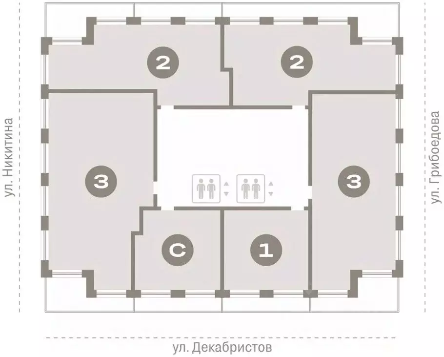 2-к кв. Новосибирская область, Новосибирск ул. Декабристов, 107/7 ... - Фото 1