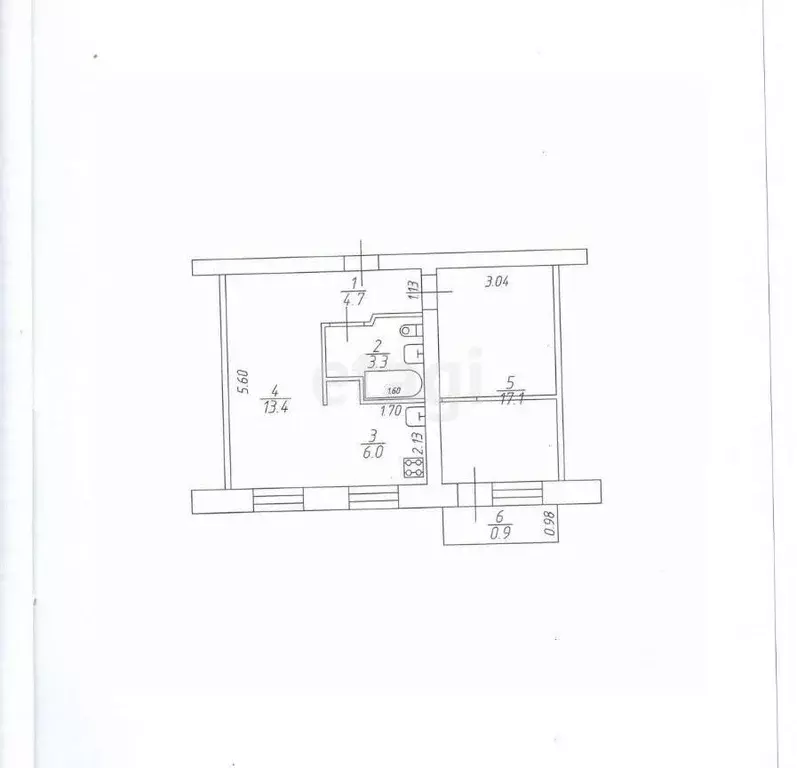 2-к кв. Татарстан, Казань ул. Бари Галеева, 8 (45.5 м) - Фото 1