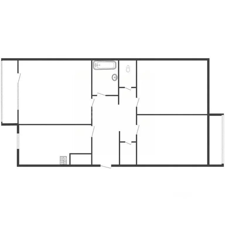 3-к кв. Смоленская область, Вязьма Полевая ул., 43 (82.6 м) - Фото 2
