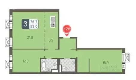 3-комнатная квартира: Москва, Салтыковская улица, 6/2к4 (77 м) - Фото 0