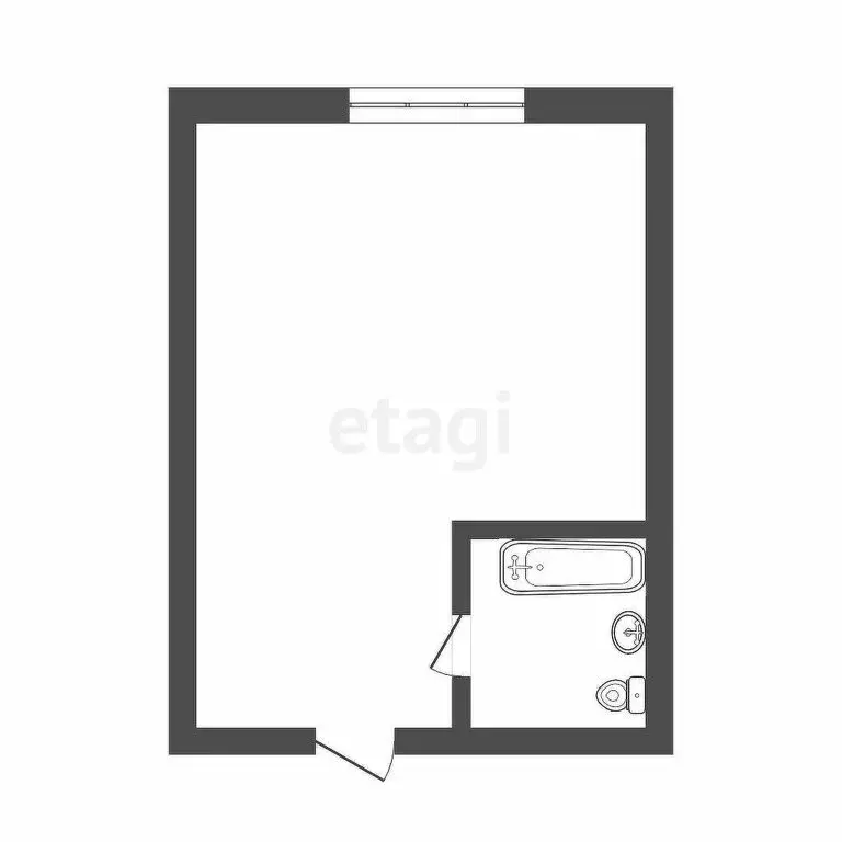 1-комнатная квартира: Томск, улица Усова, 25Б (14 м) - Фото 0