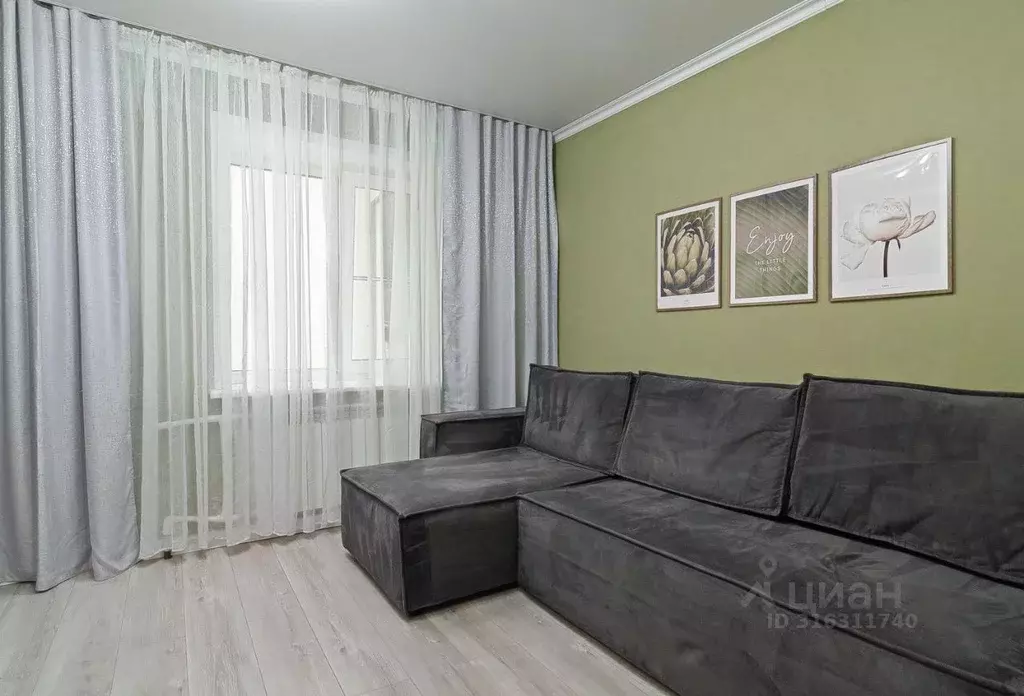 1-к кв. Пензенская область, Пенза ул. Калинина, 95 (35.0 м) - Фото 1