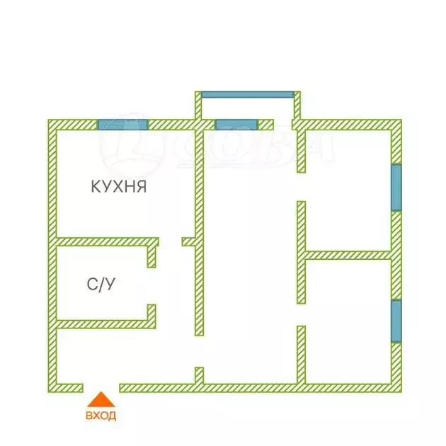 3-комнатная квартира: Тюменский муниципальный округ, рабочий посёлок ... - Фото 2