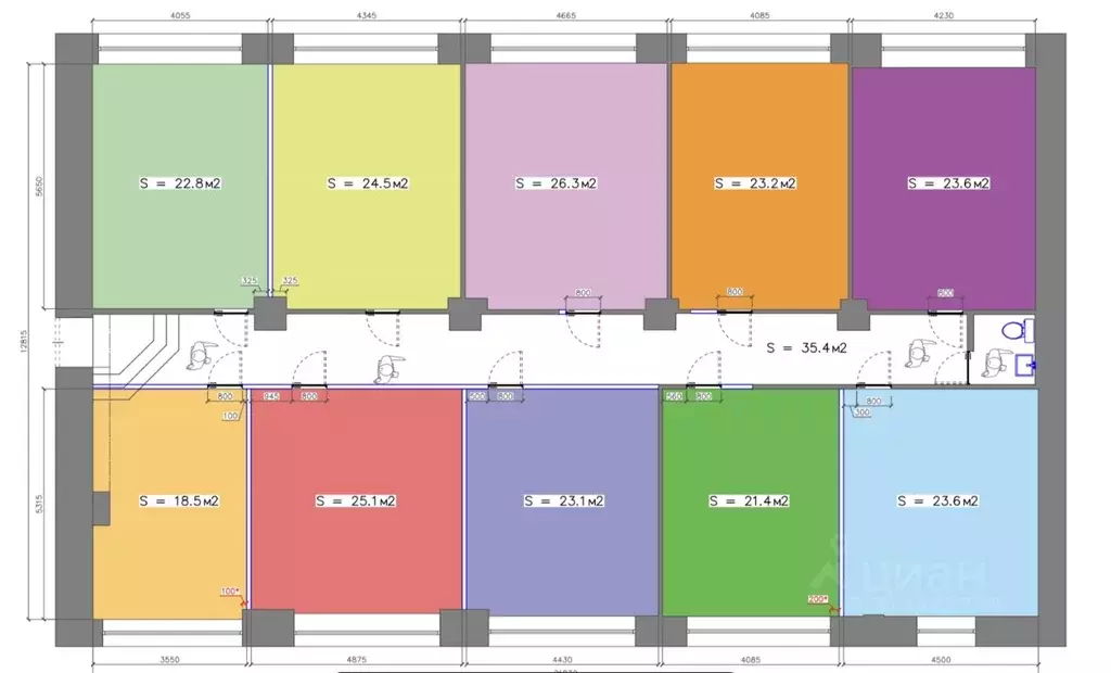 Офис в Хабаровский край, Хабаровск ул. Муравьева-Амурского, 44 (20 м) - Фото 2