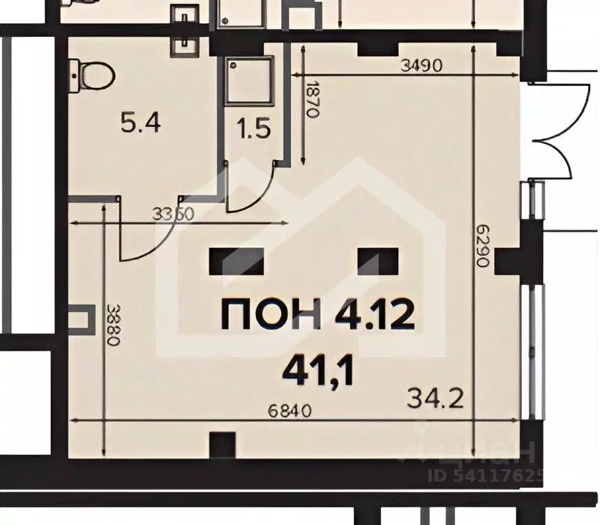 Торговая площадь в Москва Ленинградское ш., 228к4 (41 м) - Фото 2