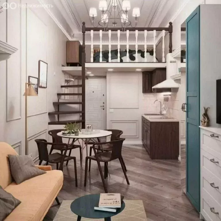 Квартира-студия: Москва, Красноворотский проезд, 3с1 (9 м) - Фото 1