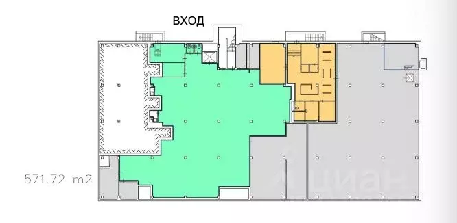 Помещение свободного назначения в Москва ул. Маршала Катукова, 23 (515 ... - Фото 2
