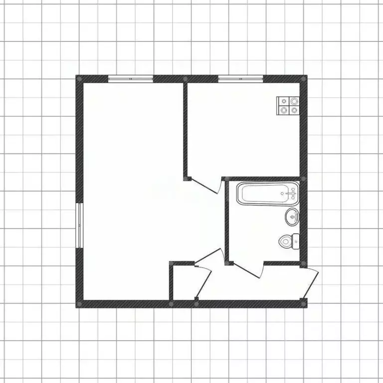 1-к кв. Белгородская область, Белгород ул. Князя Трубецкого, 39а (32.0 ... - Фото 2