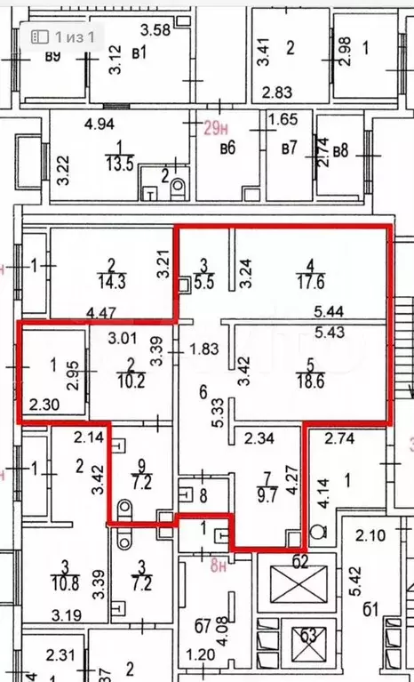 Аренда.Москва,Некрасовка, Маресьева, 12к4, 88 м - Фото 1