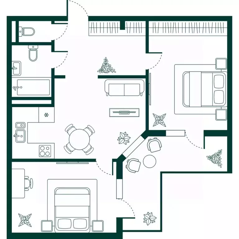 3-к кв. Дагестан, Дербент Новая История жилой комплекс (78.5 м) - Фото 1