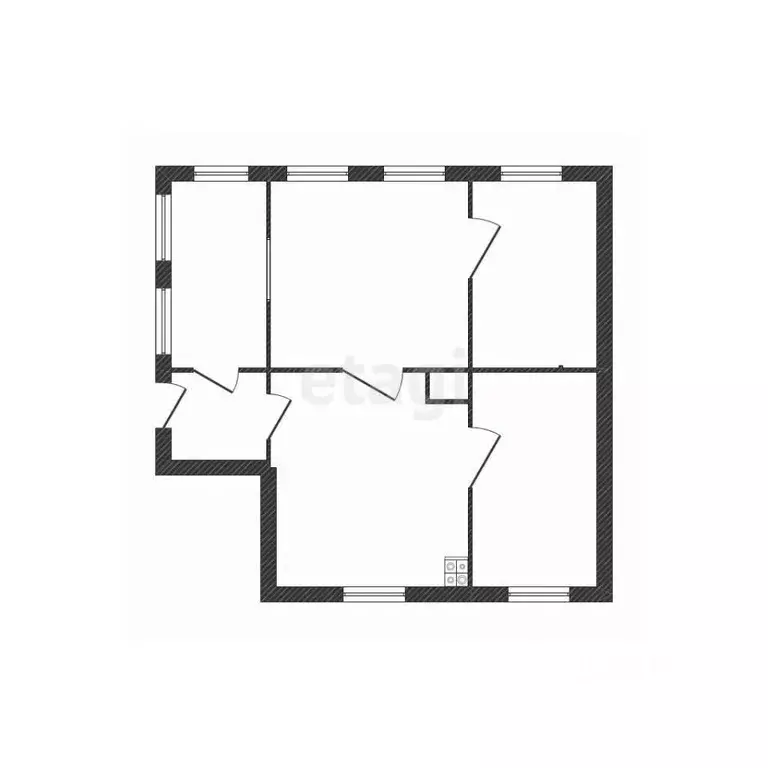 Дом в Белгородская область, Волоконовка рп ул. Быкановой (37 м) - Фото 1
