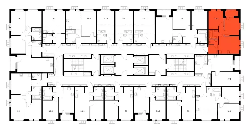 2-к кв. Приморский край, Владивосток ул. Борисенко, 48к2 (43.9 м) - Фото 2