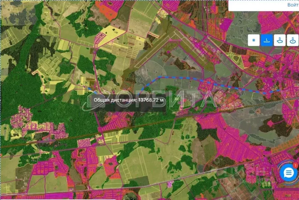 Участок в Тюменская область, Тюменский район, с. Горьковка Центральная ... - Фото 0