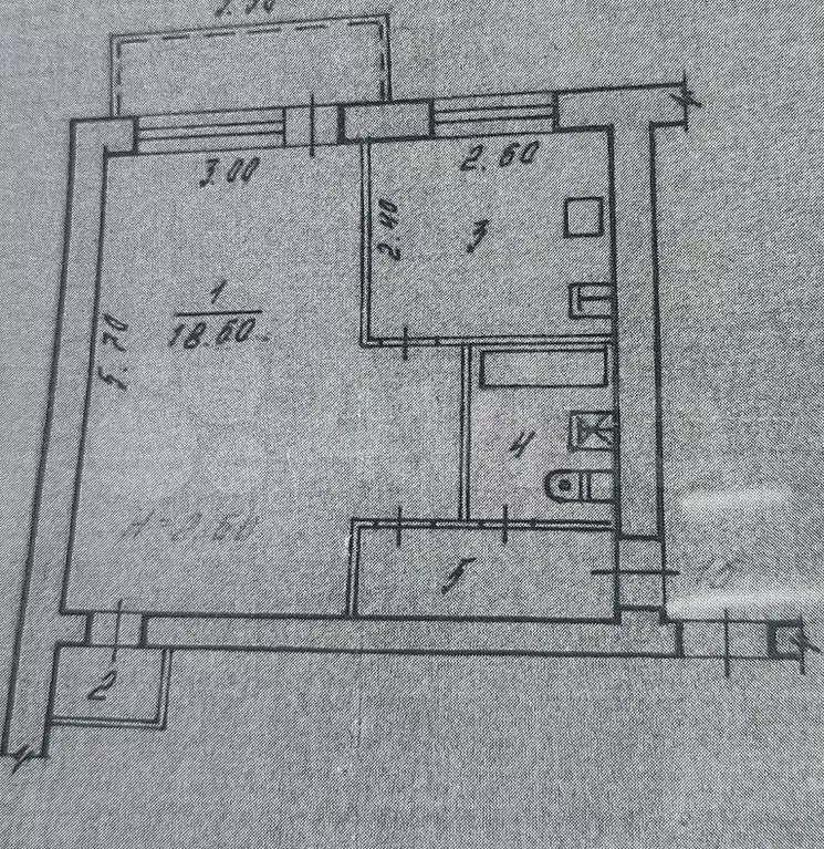 1-к. квартира, 33 м, 2/2 эт. - Фото 0