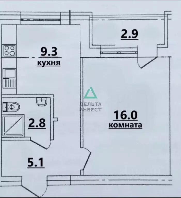 1-к кв. Башкортостан, Уфа ул. Академика Курчатова, 65/10 (36.0 м) - Фото 1