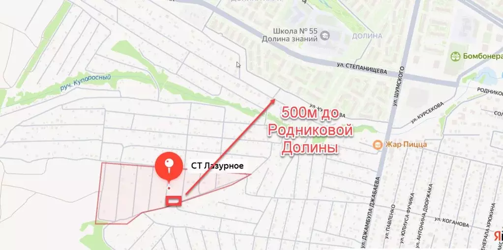 Участок в Волгоградская область, Волгоград Лазурное СТ, ул. Джамбула ... - Фото 1