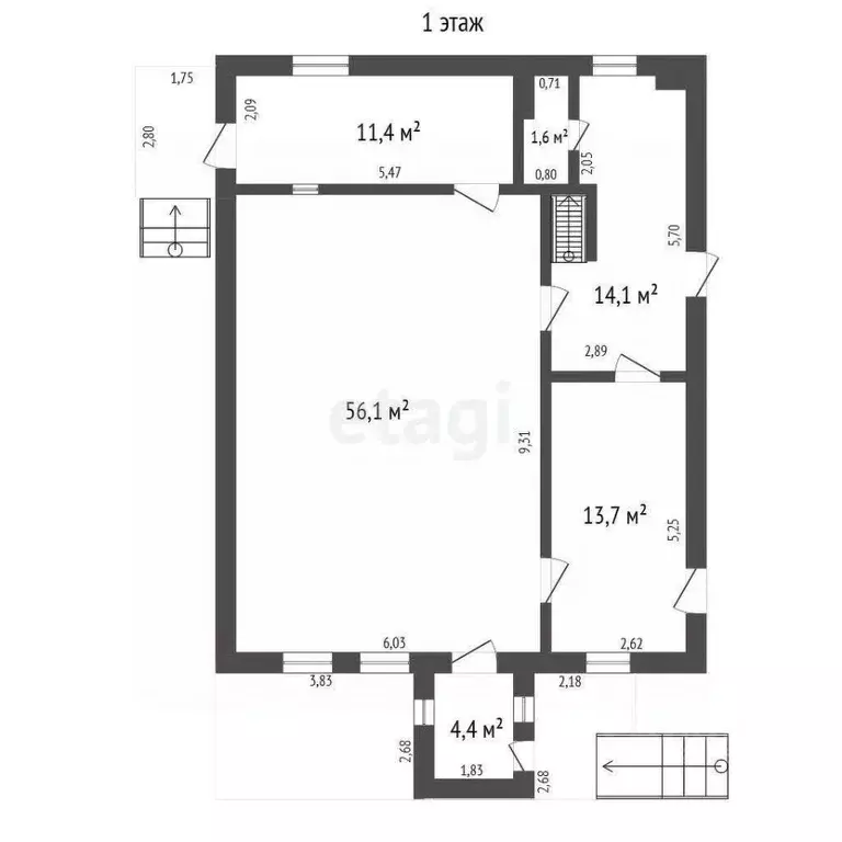 Торговая площадь в Челябинская область, Кыштым ул. Депо, 17 (163 м) - Фото 1