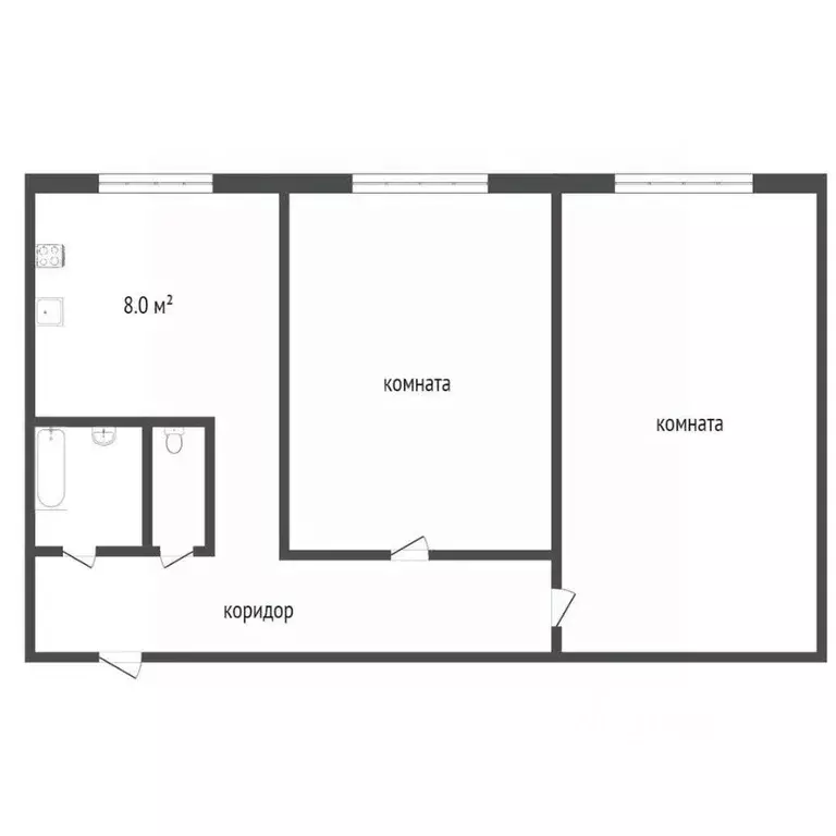 2-к кв. Воронежская область, Воронеж ул. Генерала Перхоровича, 11 ... - Фото 2