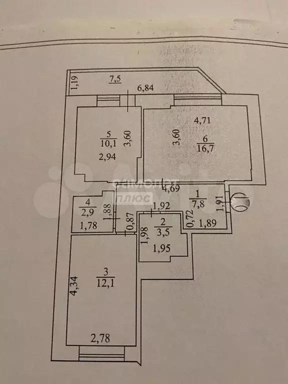 2-к. квартира, 53,1 м, 12/18 эт. - Фото 0