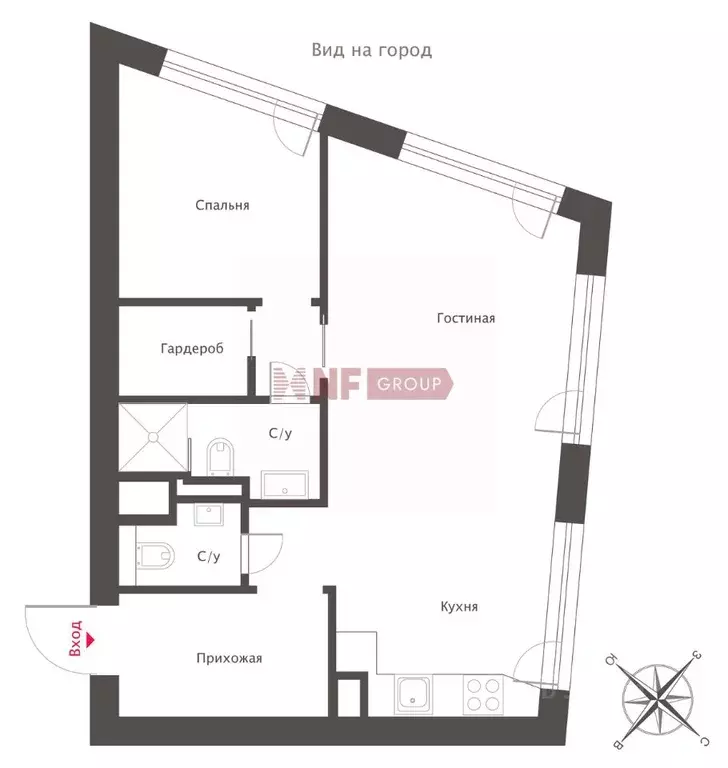 2-к кв. Москва ул. Даниловский Вал, 1А (54.9 м) - Фото 2