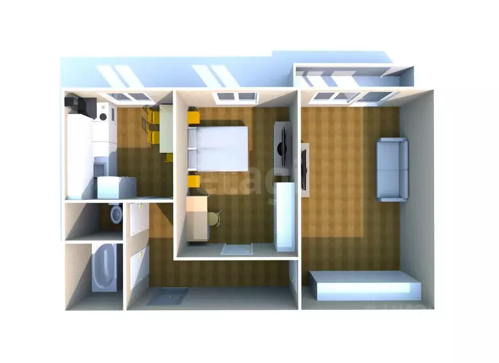 2-к кв. Сахалинская область, Анивский городской округ, с. Новотроицкое ... - Фото 2