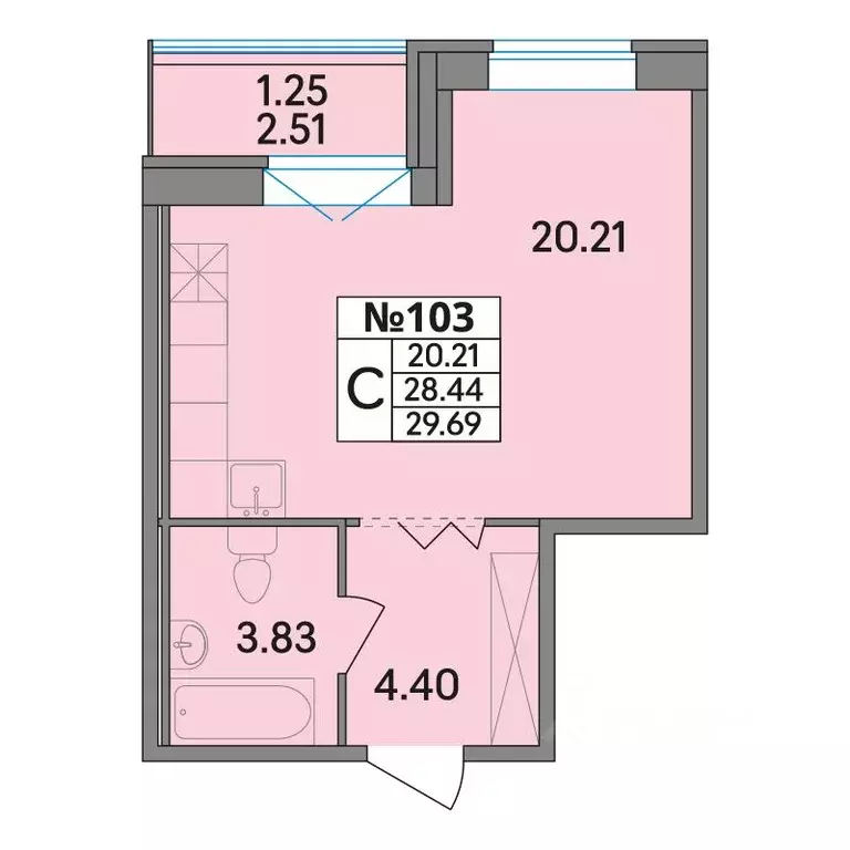 Студия Ленинградская область, Всеволожский район, Агалатовское с/пос, ... - Фото 1