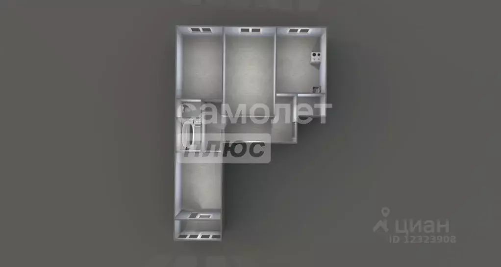 3-к кв. Московская область, Чехов Весенняя ул., 22/2 (65.0 м) - Фото 2