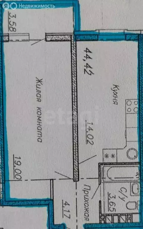 1-комнатная квартира: Анапа, Пионерский проспект, 57к1 (44.42 м) - Фото 1