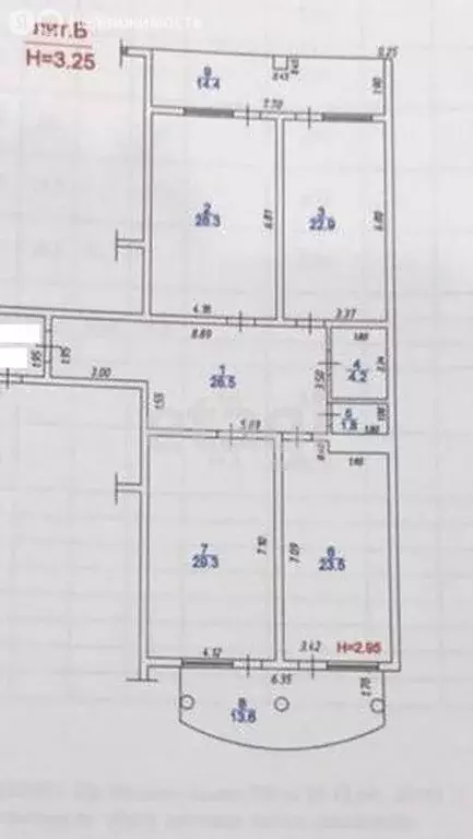 3-комнатная квартира: Анапа, Крымская улица, 38 (164.9 м) - Фото 1