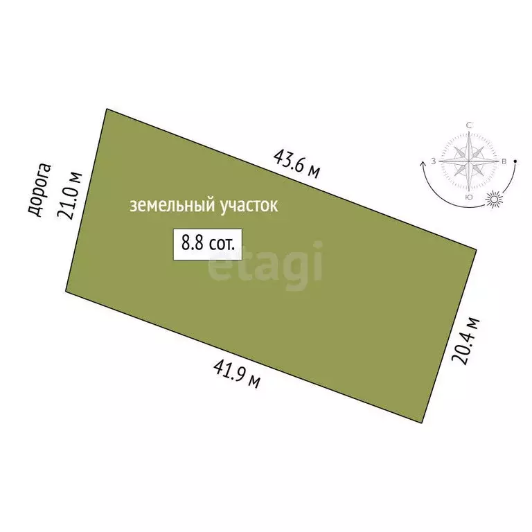 Участок в Тюмень, садовое товарищество Рябинка-2, 3-я линия (8.8 м) - Фото 1
