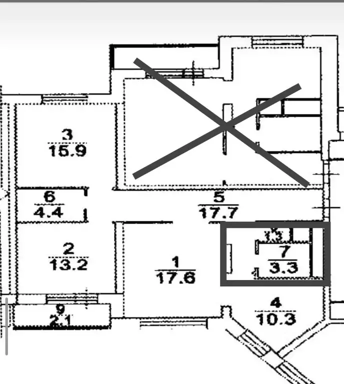 3-к кв. Московская область, Красногорск ул. Спасская, 1к2 (83.7 м) - Фото 2
