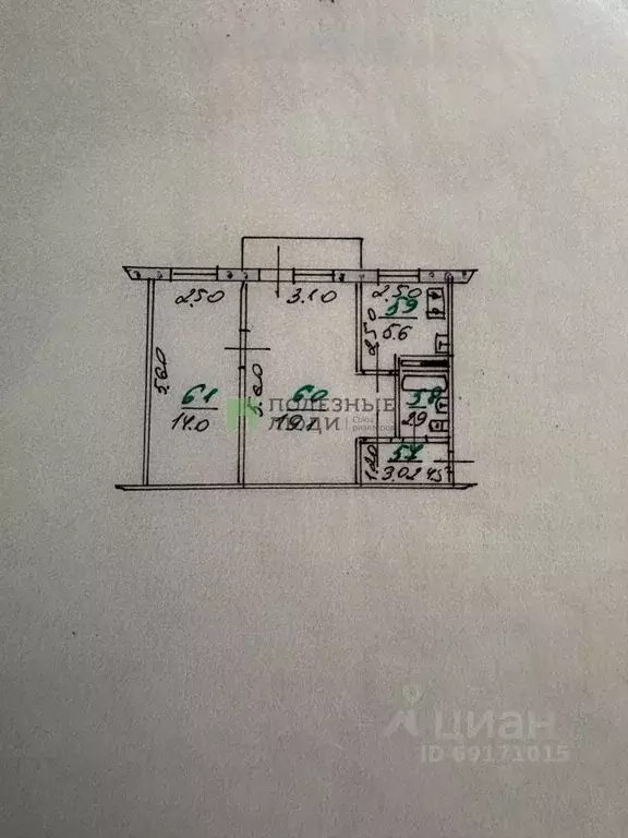 2-к кв. Орловская область, Орел ул. Латышских Стрелков, 43 (44.6 м) - Фото 2