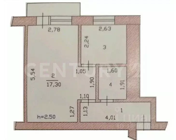 1-к кв. Чувашия, Чебоксары ул. Маршака, 6 (33.5 м) - Фото 2