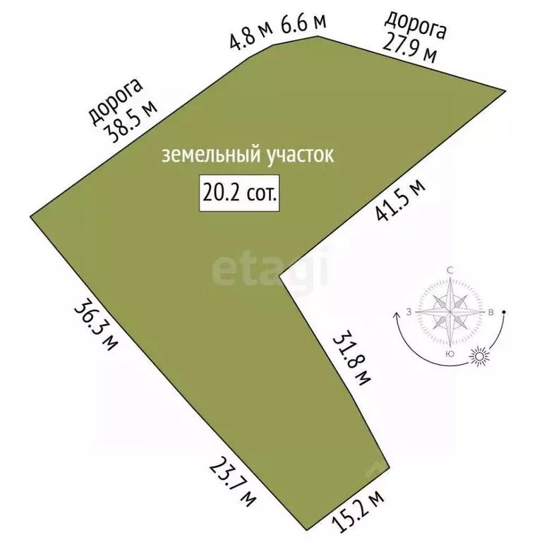 Участок в Адыгея, Майкопский район, Даховская ст-ца Почтовая ул. (20.0 ... - Фото 2