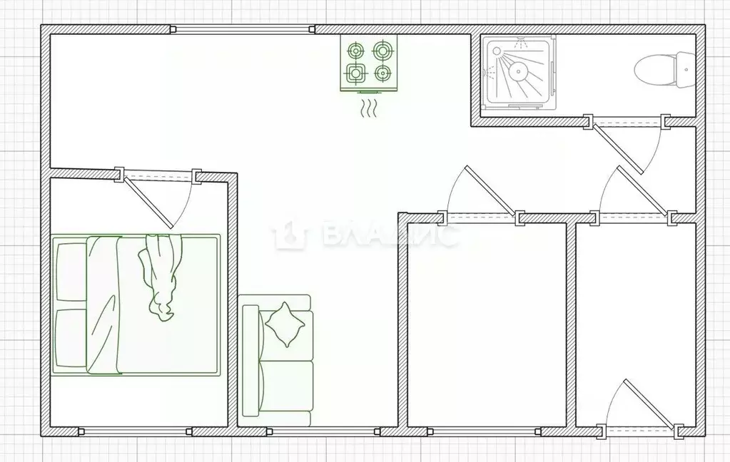 Дом в Пензенская область, Пенза проезд 1-й Громова, 5 (80 м) - Фото 1