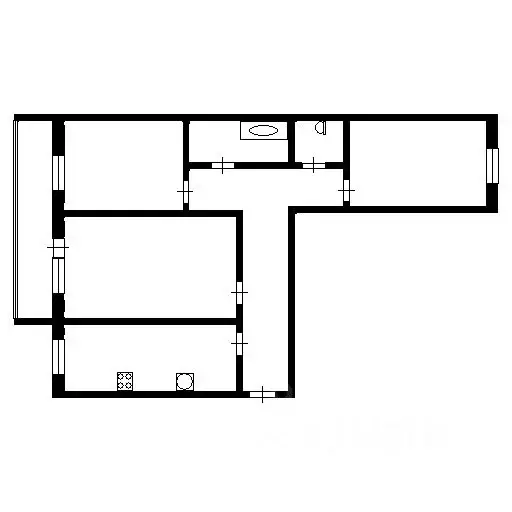 3-к кв. красноярский край, красноярск ул. менжинского, 10а (61.2 м) - Фото 1