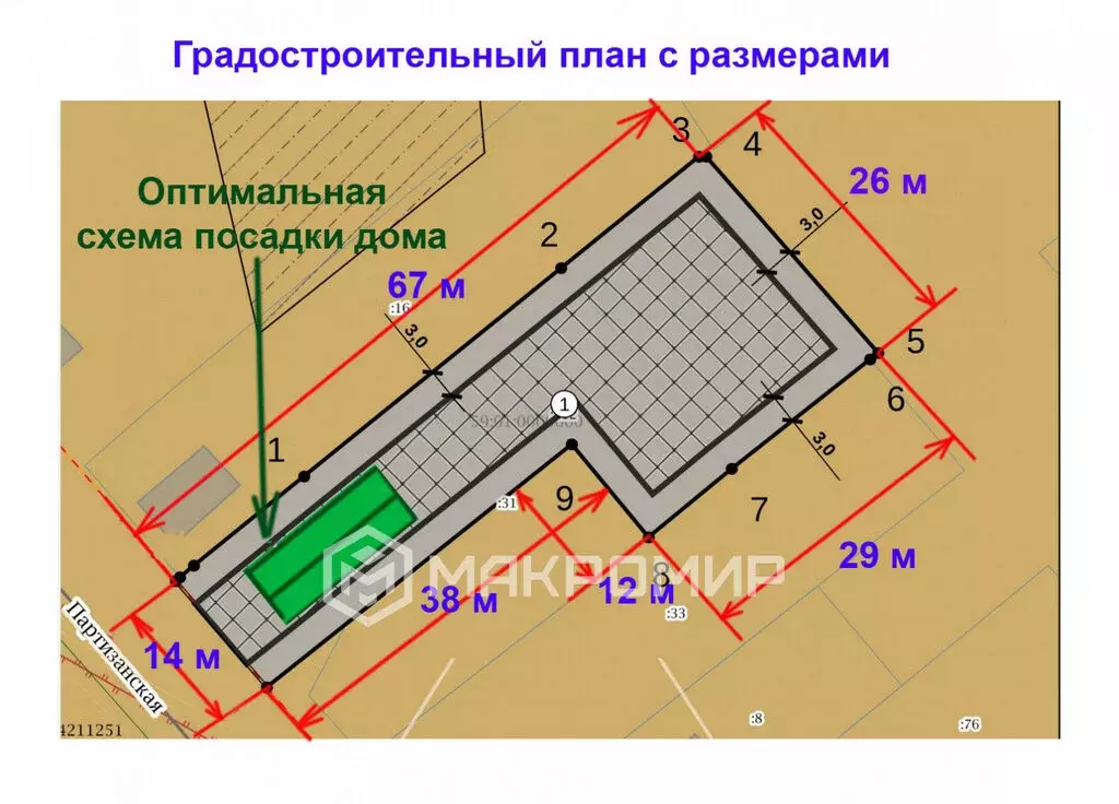 Участок в Пермь, Партизанская улица (12.9 м) - Фото 0