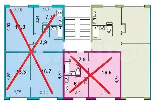 2-к. квартира, 44 м, 1/5 эт. - Фото 0